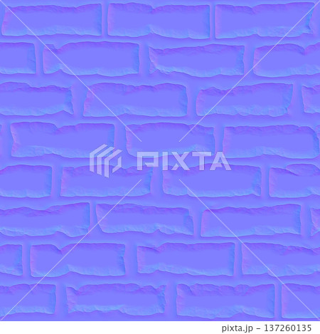 Beveled Brick Wall Normal Map for Game Assets 137260135