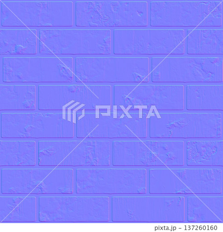 Textured Stone Brick Wall Normal Map Textured Stone Brick Wall Normal Map 137260160