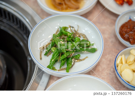 Spicy Stir Fried Anchovy Korean side dish Spicy Stir Fried Anchovy Korean side dish 137260176