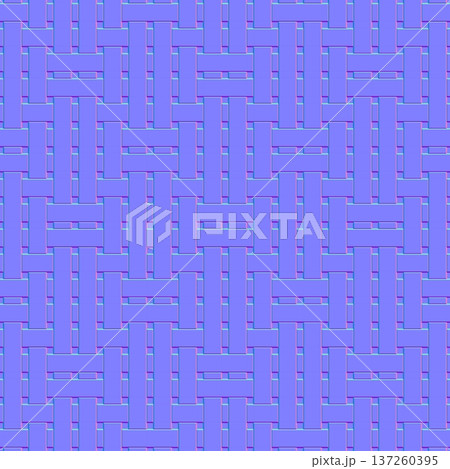 Seamless Basket Weave Normal Map 137260395