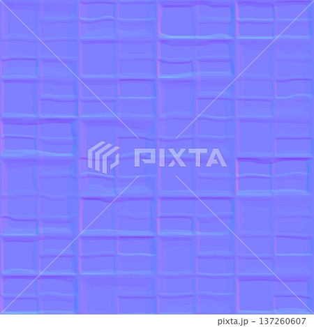 Embossed Padded Tile Surface Normal Map 137260607
