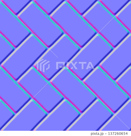 Embossed Diagonal Brick Normal Map Embossed Diagonal Brick Normal Map 137260654
