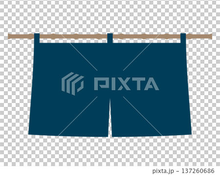 藏藍暖簾插圖 137260686