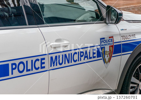 France, Toulouse, Toulouse municipal police car 137260701