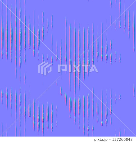 Stylized Vertical Drips Stalactite Normal Map 137260848