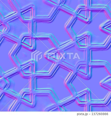 Soft Focus Islamic Pattern Normal Map Material 137260866