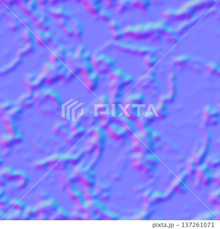 Biological Lichen Cellular Surface 3D Normal Map Biological Lichen Cellular Surface 3D Normal Map 137261071