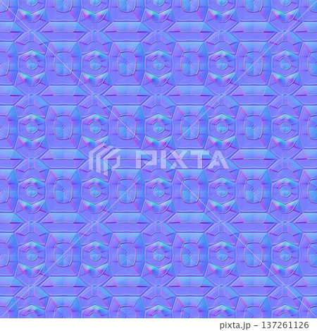 Decorative Beveled Geometry Normal Map Texture Decorative Beveled Geometry Normal Map Texture 137261126
