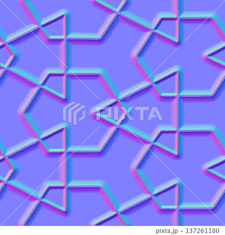 Smooth Islamic Star Normal Map 137261180