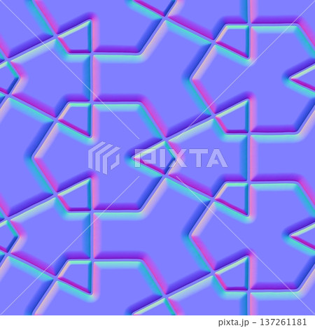 Beveled Geometric Star Normal Mapのイラスト素材 [137261181] - PIXTA