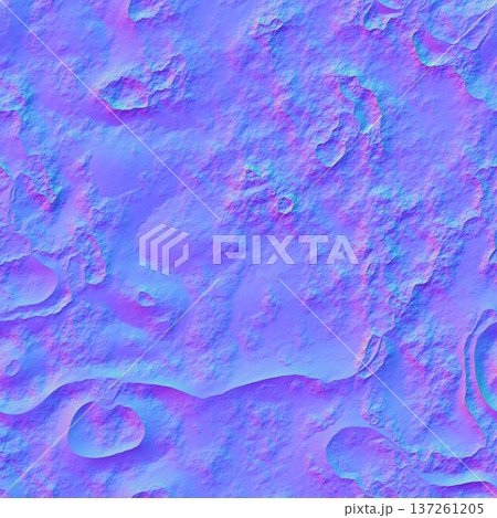 Natural Rocky Cliff Erosion Normal Map Seamless Background 137261205