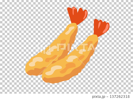美味しそうなエビフライ 137262318