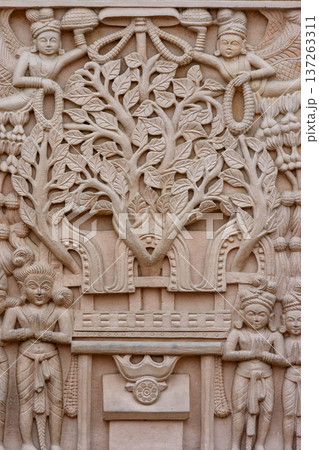 Indian-style Buddhist temple at White Horse Temple complex, old Buddhist temple in Luoyang in Henan province in China Indian-style Buddhist temple at White Horse Temple complex, old Buddhist temple in Luoyang in Henan province in China 137263311