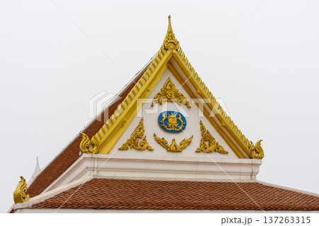 Thai-style Buddhist temple at White Horse Temple, old Buddhist temple in Luoyang in Henan province in China 137263315