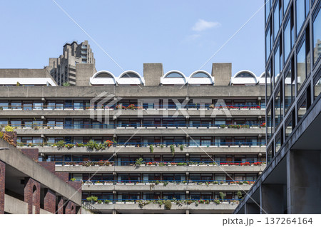 Barbican estate brutalist architecture in London Barbican estate brutalist architecture in London 137264164