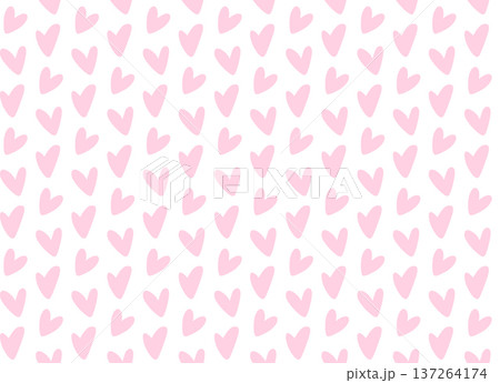 Cute Pink Heart Seamless Pattern, Romantic Minimal Background for Valentine Design, Kids Textile and Wrapping Paper Cute Pink Heart Seamless Pattern, Romantic Minimal Background for Valentine Design, Kids Textile and Wrapping Paper 137264174