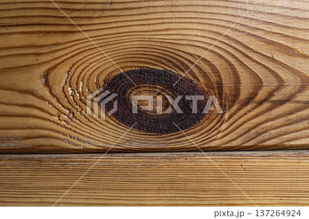 Natural wooden board texture with visible grain pattern, rustic background 137264924