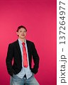 Person confidently expressing individuality with unique style 137264977