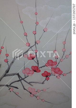 梅の木柄の着物生地 梅の木柄の着物生地 137265707