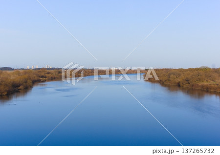 千葉県我孫子市大利根橋から見る利根川2026年3月 137265732