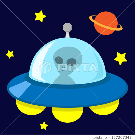 UFOに乗ったエイリアン UFOに乗ったエイリアン 137267348