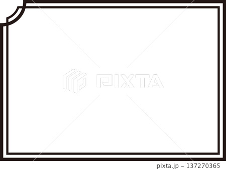 シンプルなフレーム・横長 137270365