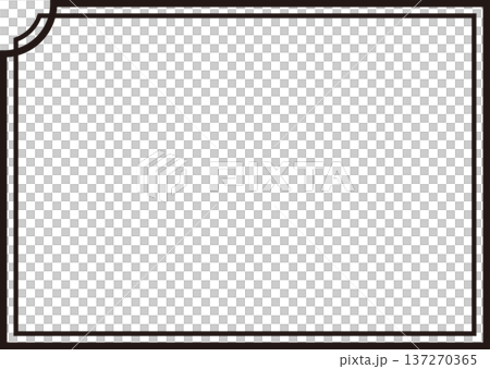 シンプルなフレーム・横長 137270365