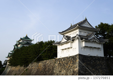 名古屋城の西南隅櫓と天守閣 日本の名城 名古屋城の西南隅櫓と天守閣 日本の名城 137270851