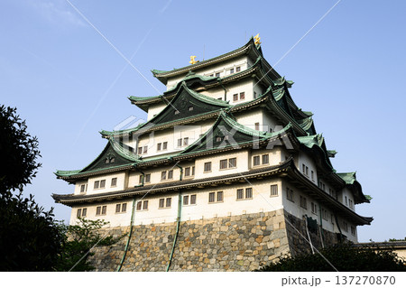 名古屋城の天守閣　日本の名城 137270870