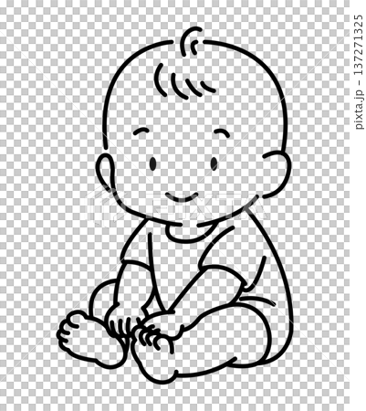 Sitting baby 137271325