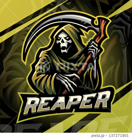 Reaper esport mascot logo design Reaper esport mascot logo design 137271801