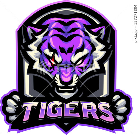 Tiger esport mascot logo design Tiger esport mascot logo design 137271804