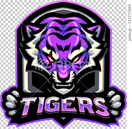 Tiger esport mascot logo design Tiger esport mascot logo design 137271804