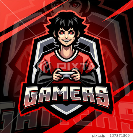 Gamers esport mascot logo design Gamers esport mascot logo design 137271809