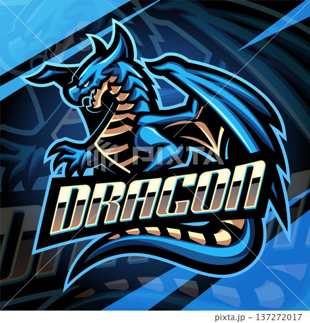 Dragon esport mascot logo design Dragon esport mascot logo design 137272017