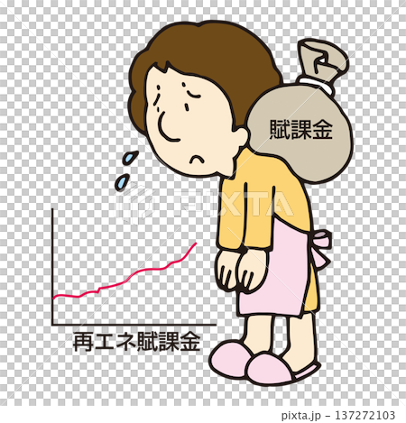 再エネ賦課金が電気代大きくのしかかる 137272103