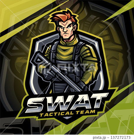 Swat esport mascot logo design Swat esport mascot logo design 137272173