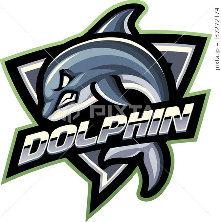 Dolphin esport mascot logo design Dolphin esport mascot logo design 137272174