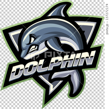 Dolphin esport mascot logo design Dolphin esport mascot logo design 137272174