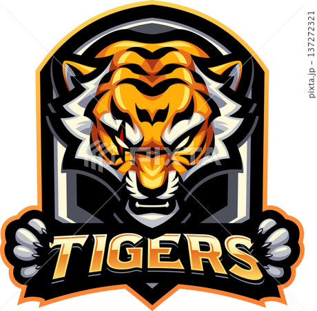 Tiger esport mascot logo design Tiger esport mascot logo design 137272321