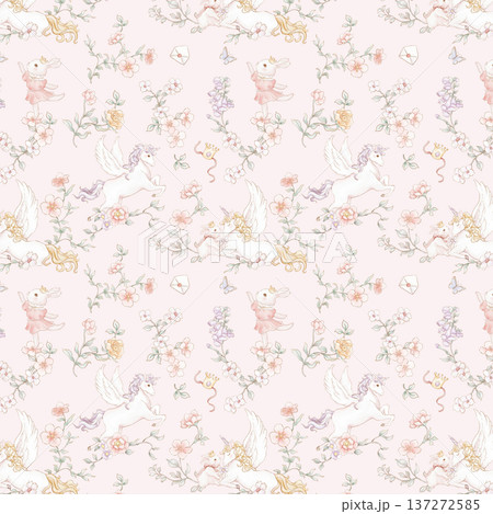 seamless pattern with sakura 137272585
