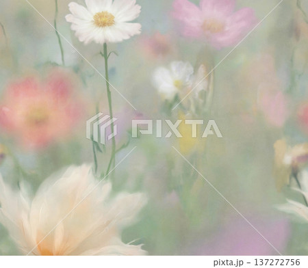 watercolor painting of leaf and flowers watercolor painting of leaf and flowers 137272756