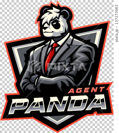Agent panda esport mascot logo design 137273063