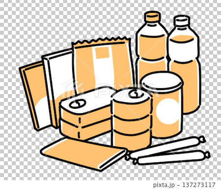 Emergency food for disaster prevention_Single color Emergency food for disaster prevention_Single color 137273117