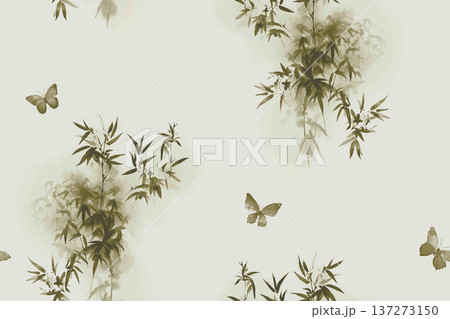 vintage style of tapestry flowers fabric pattern 137273150