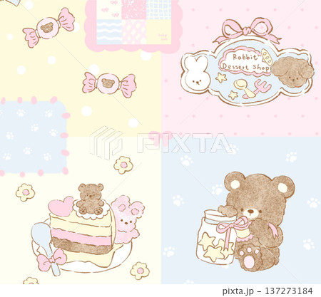 vintage style of tapestry flowers fabric pattern 137273184