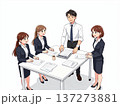 新規事業を立ち上げるチームミーティング 137273881