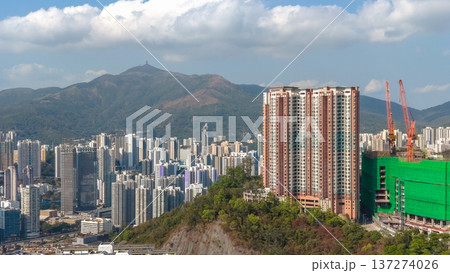 Lai King Skyline Overlooks Interchange And Distant Harbour Views Feb 16 2026 137274026