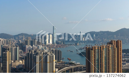 Vibrant urban district surrounding major Hong Kong transport hub Feb 16 2026 Vibrant urban district surrounding major Hong Kong transport hub Feb 16 2026 137274062