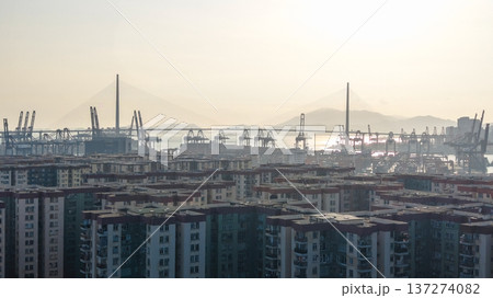 Mei Foo Sun Chuen Overlooks Stonecutters Bridge And Harbour Feb 16 2026 137274082